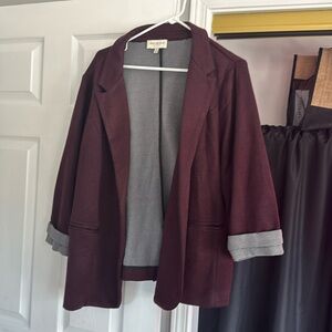 Burgundy Blazer